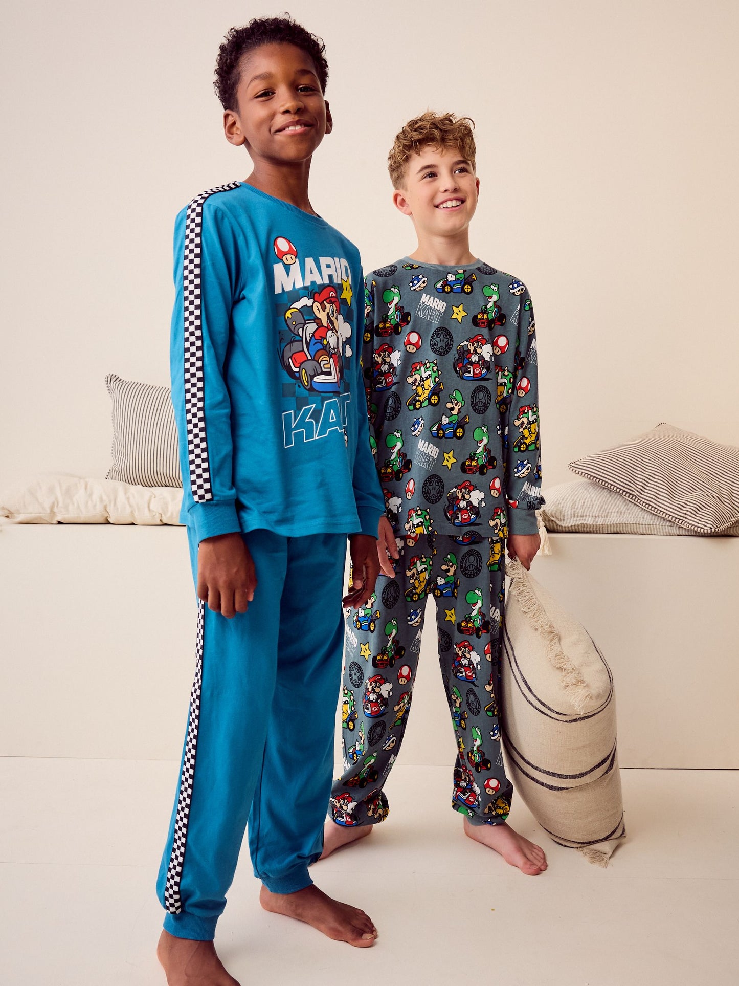 Dsiney Kidz - Mario Kart Green/Blue Jogger Pyjamas 2 Pack (3-14yrs) image 1
