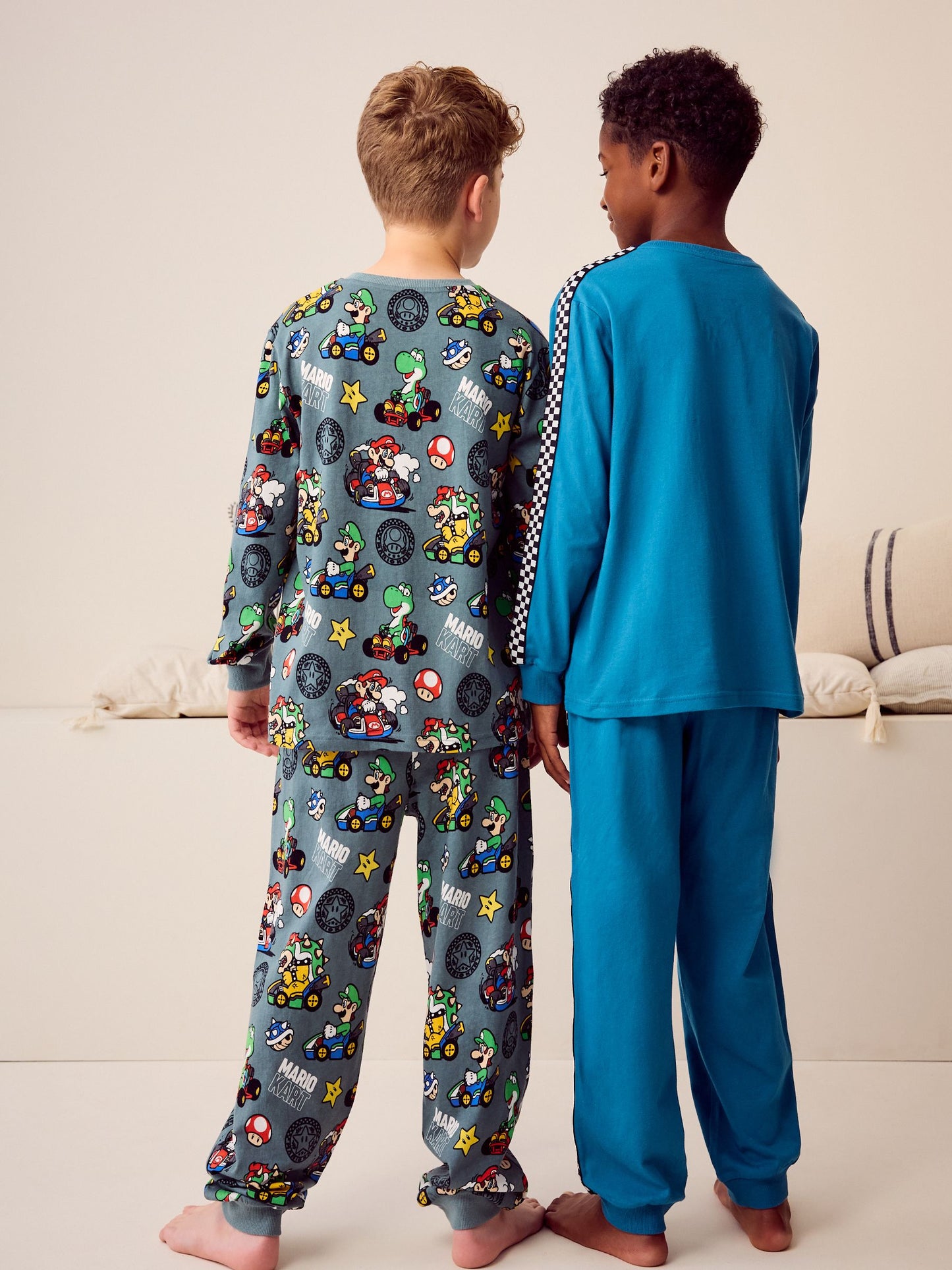 Dsiney Kidz - Mario Kart Green/Blue Jogger Pyjamas 2 Pack (3-14yrs) image 2