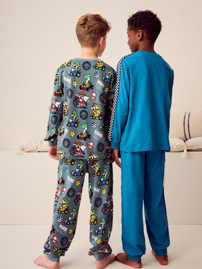 Dsiney Kidz - Mario Kart Green/Blue Jogger Pyjamas 2 Pack (3-14yrs) image 2