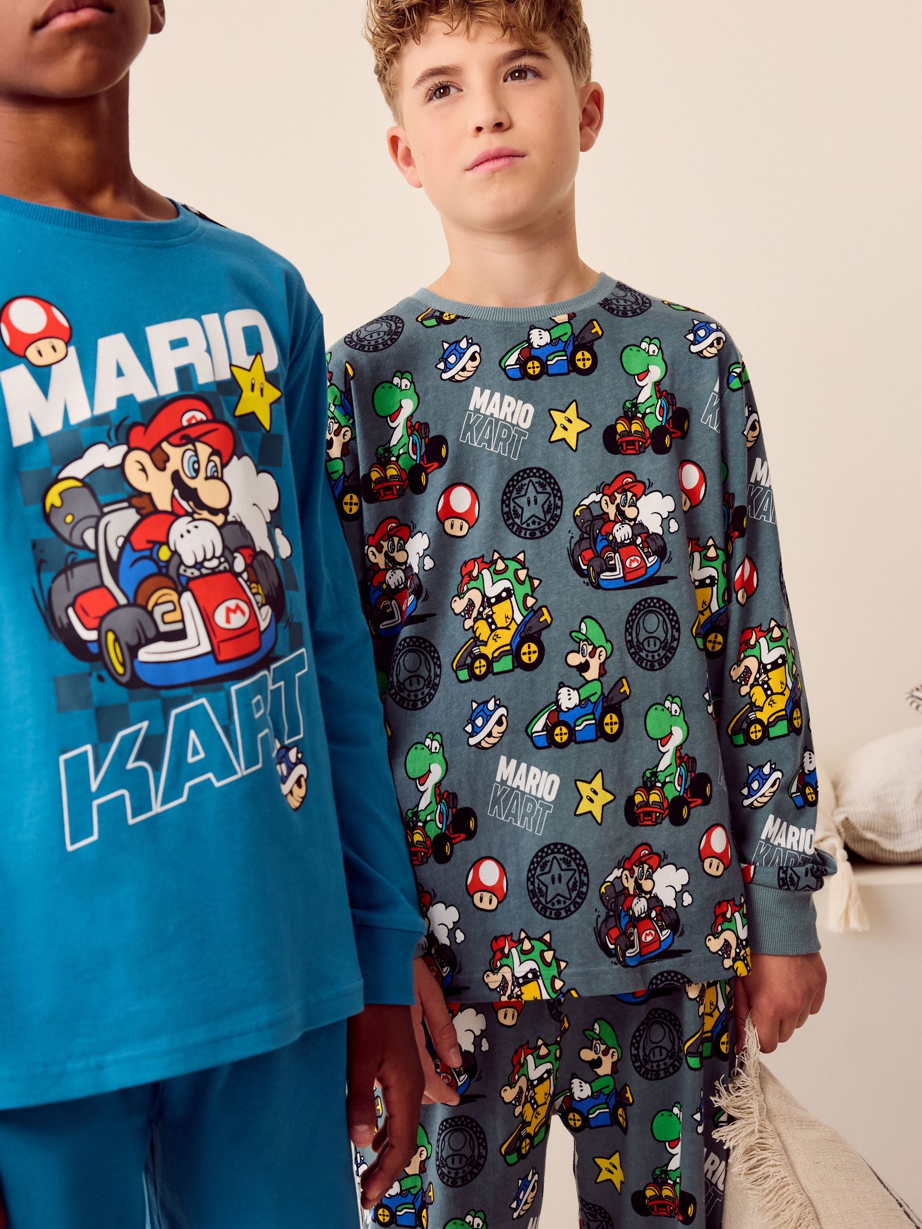 Dsiney Kidz - Mario Kart Green/Blue Jogger Pyjamas 2 Pack (3-14yrs) image 3