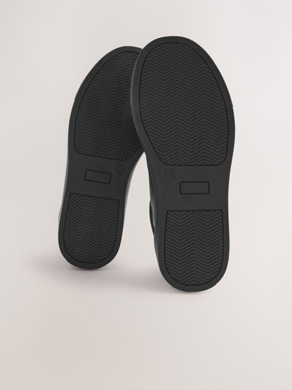 Black Standard Fit (F) Lace Up School Shoes image 3