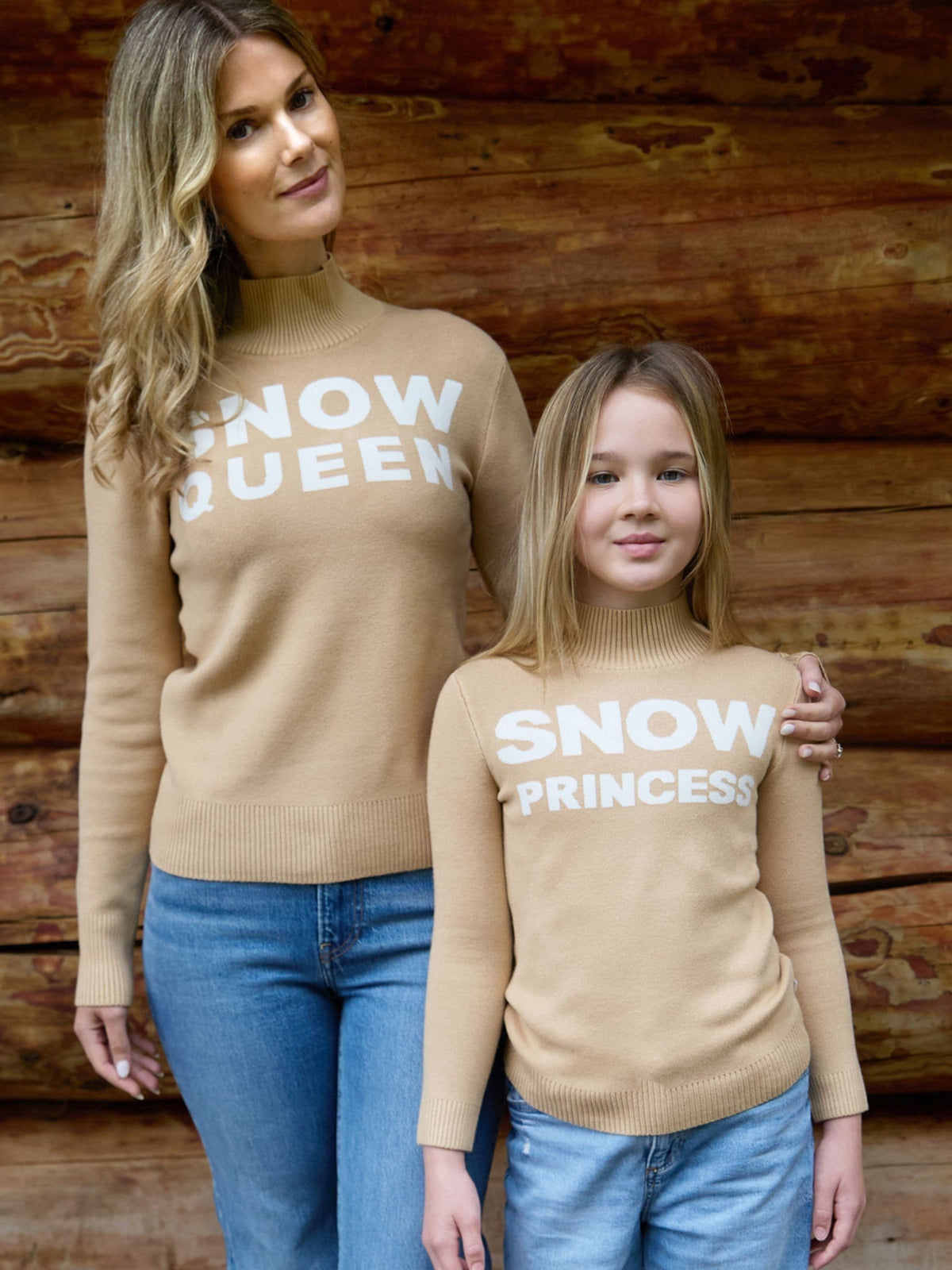The Little Tailor Natural Snow Princess Text Ski Jumper - image 3