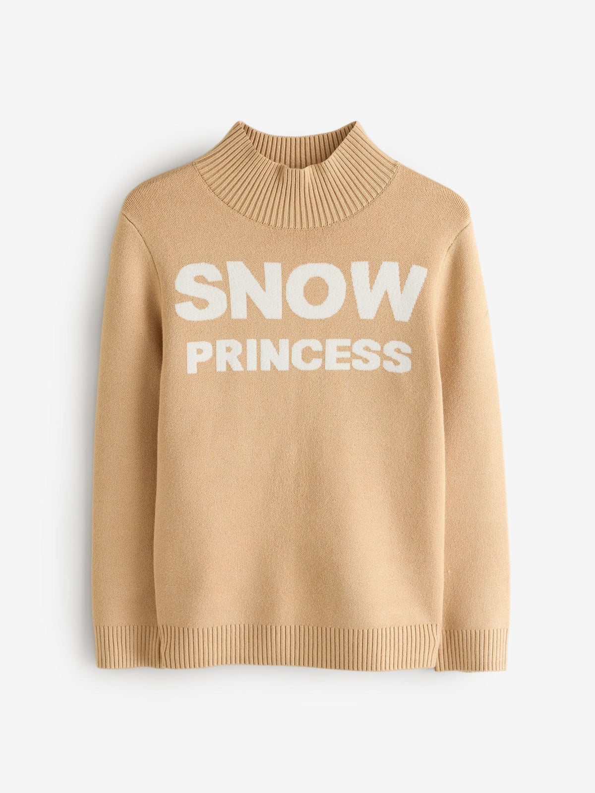 The Little Tailor Natural Snow Princess Text Ski Jumper - image 6