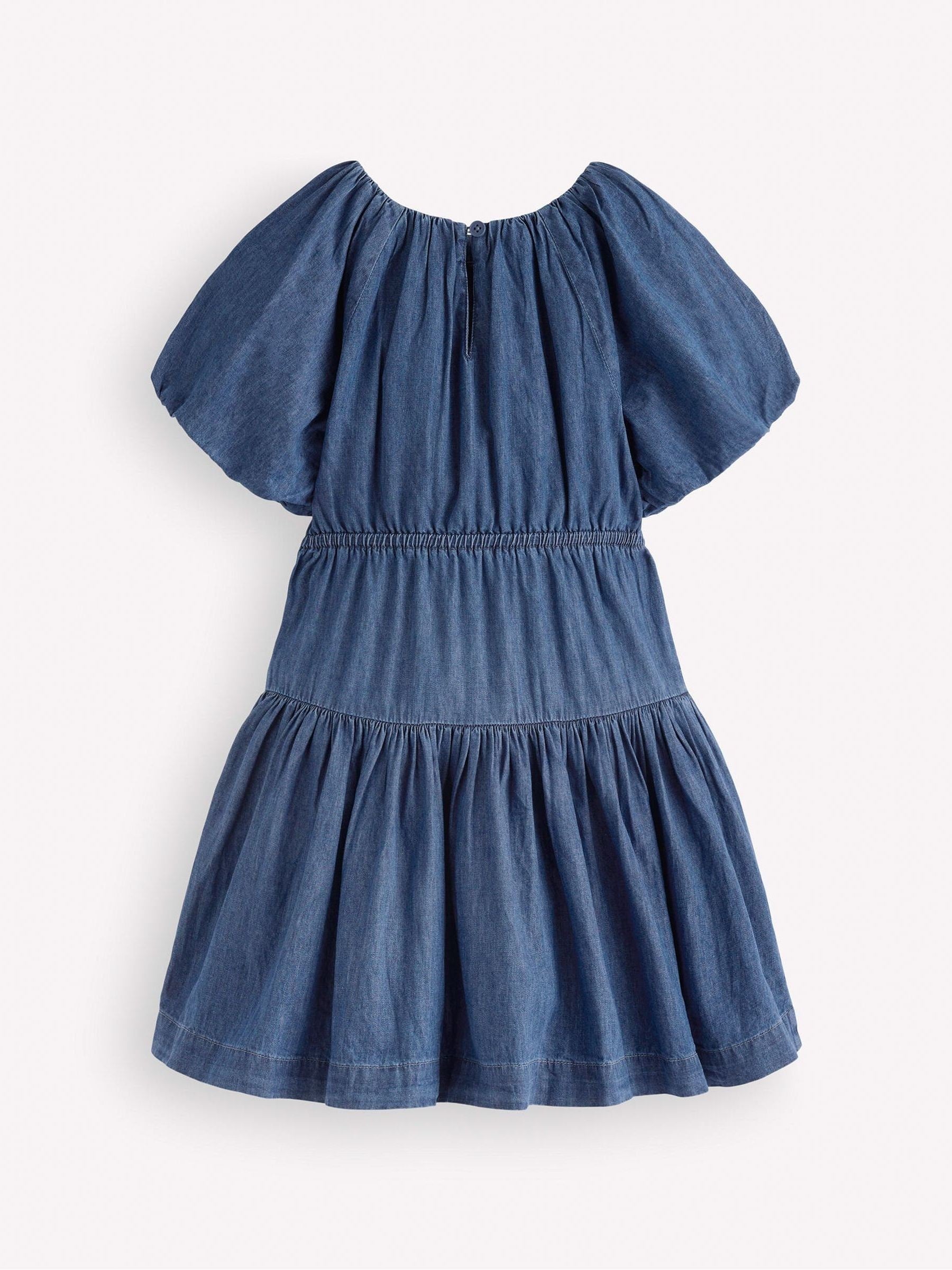 Dsiney Kidz - Boden Blue Bow Waist Woven Dress image 2