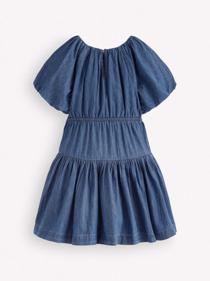 Dsiney Kidz - Boden Blue Bow Waist Woven Dress image 2