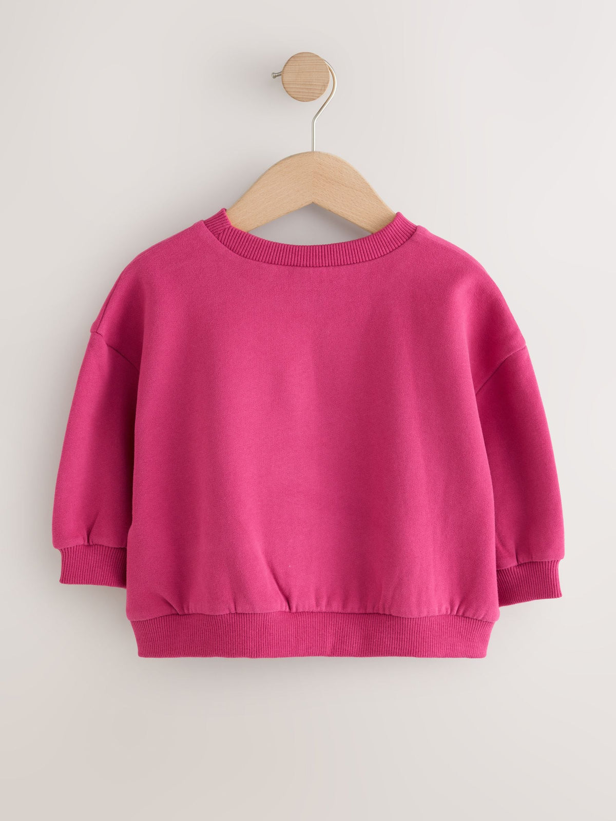 Bright Pink Slogan Crew Neck Sweatshirt (3mths-7yrs) - image 2