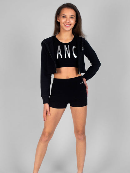 Pineapple Black Jersey Hotpant Shorts image 1