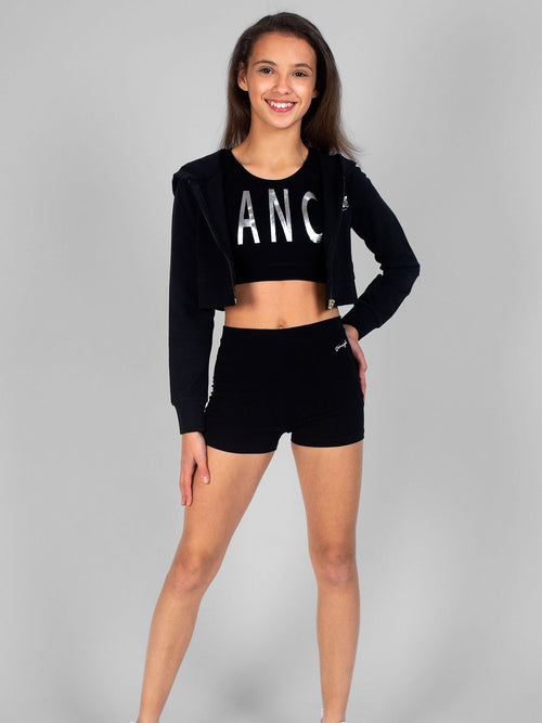 Pineapple Black Jersey Hotpant Shorts image 1