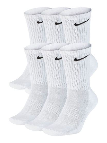 Nike White Crew Everyday Cushioned Socks 6 Pack - image 2