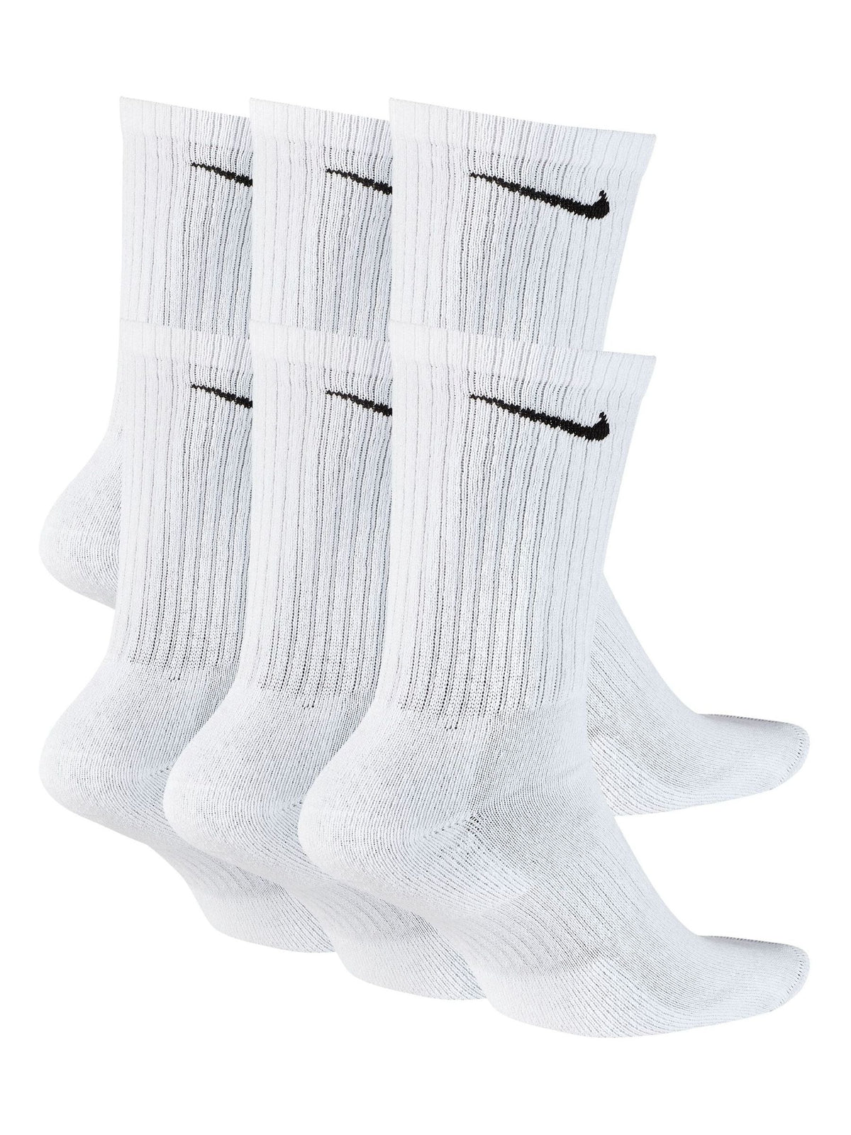 Nike White Crew Everyday Cushioned Socks 6 Pack - image 3