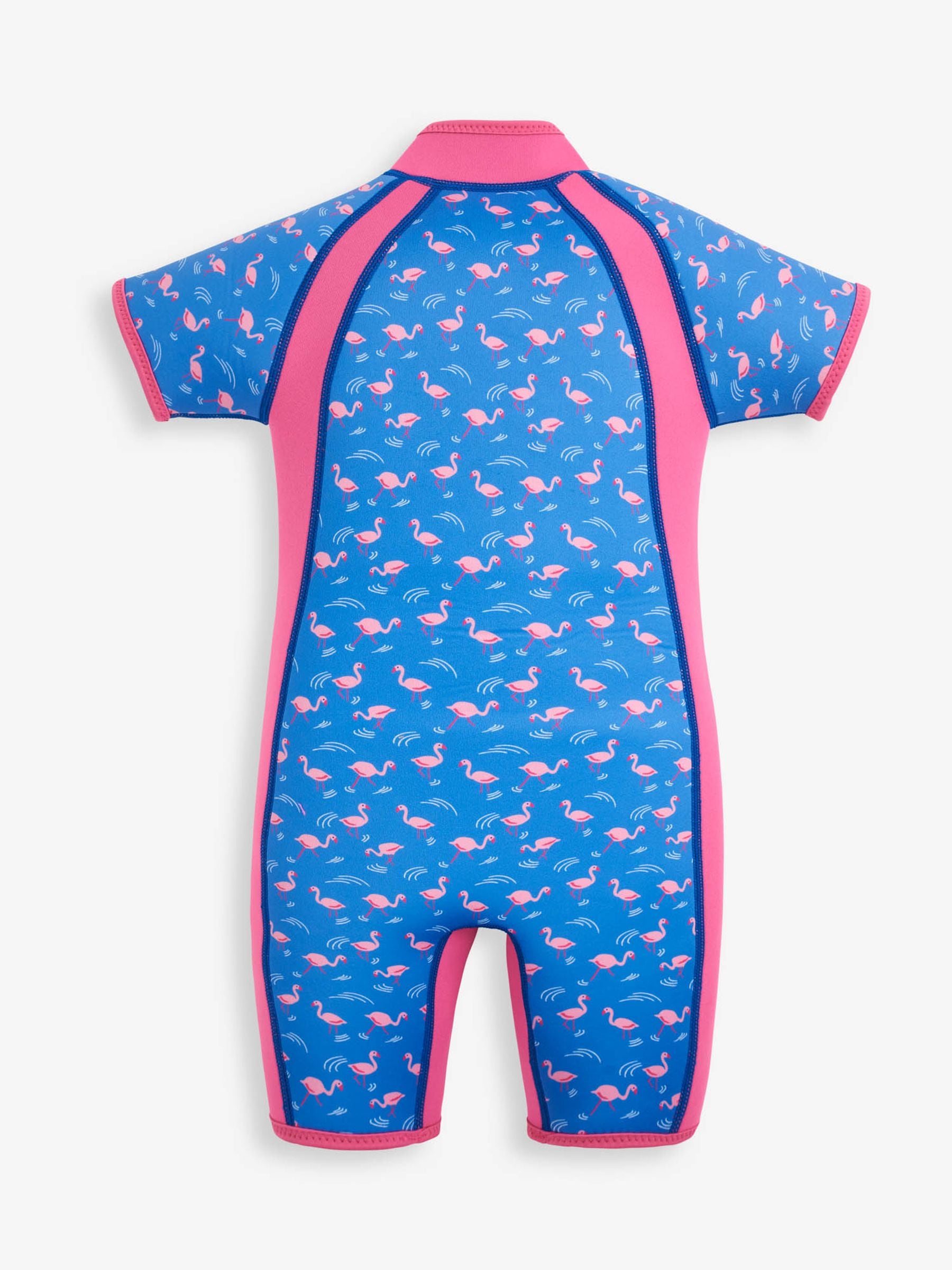 JoJo Maman Bébé Blue Floral Print Junior Wetsuit image 2
