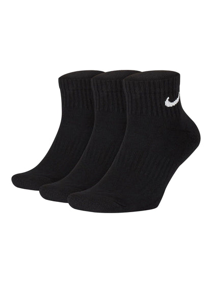 Nike Black Ankle Everyday Cushioned Crew Socks 3 Pack - image 2
