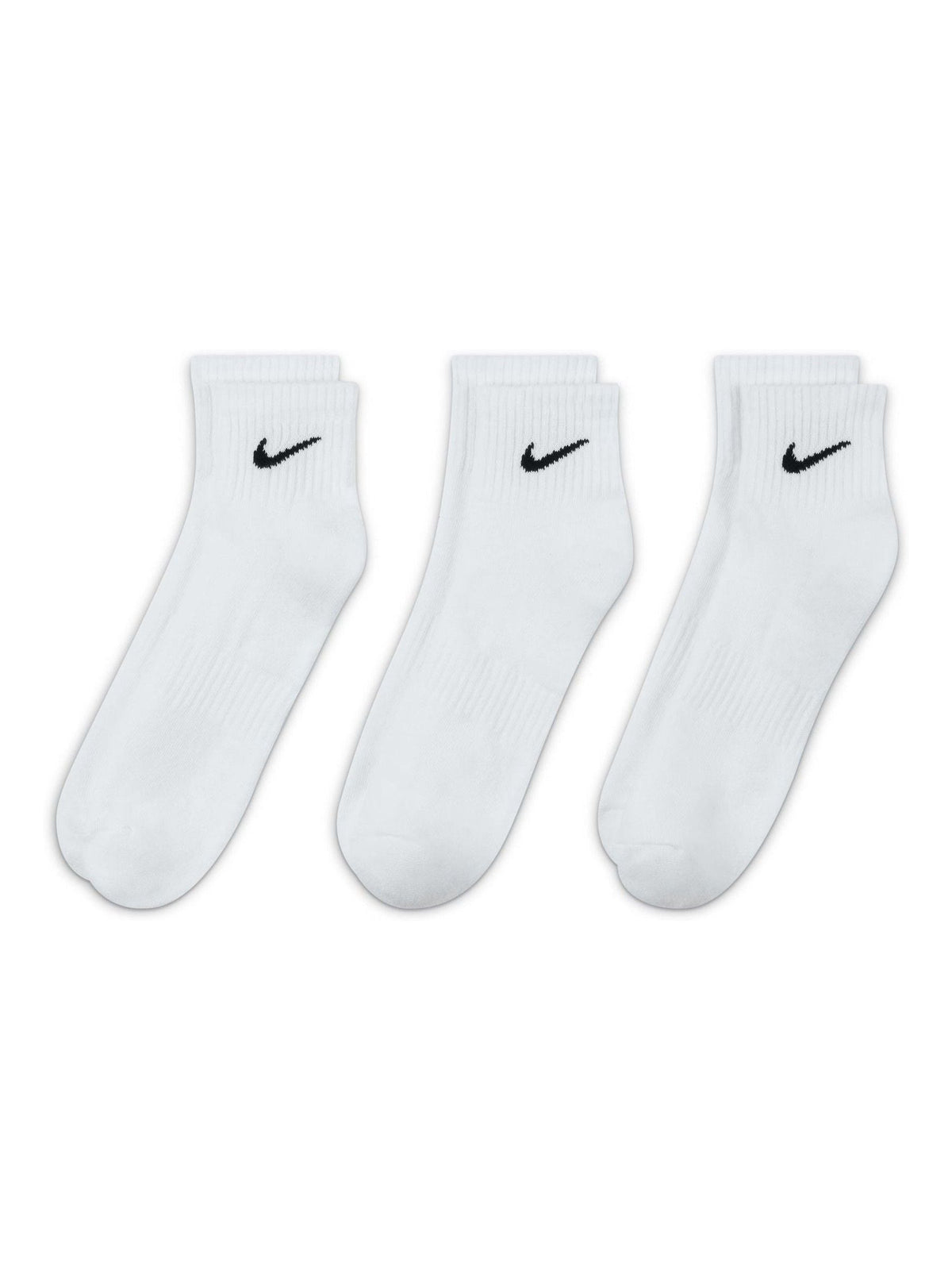 Nike White Ankle Everyday Cushioned Crew Socks 3 Pack - image 2