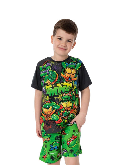 Vanilla Underground Green Boys Ninja Turtles Short Pyjamas image 1