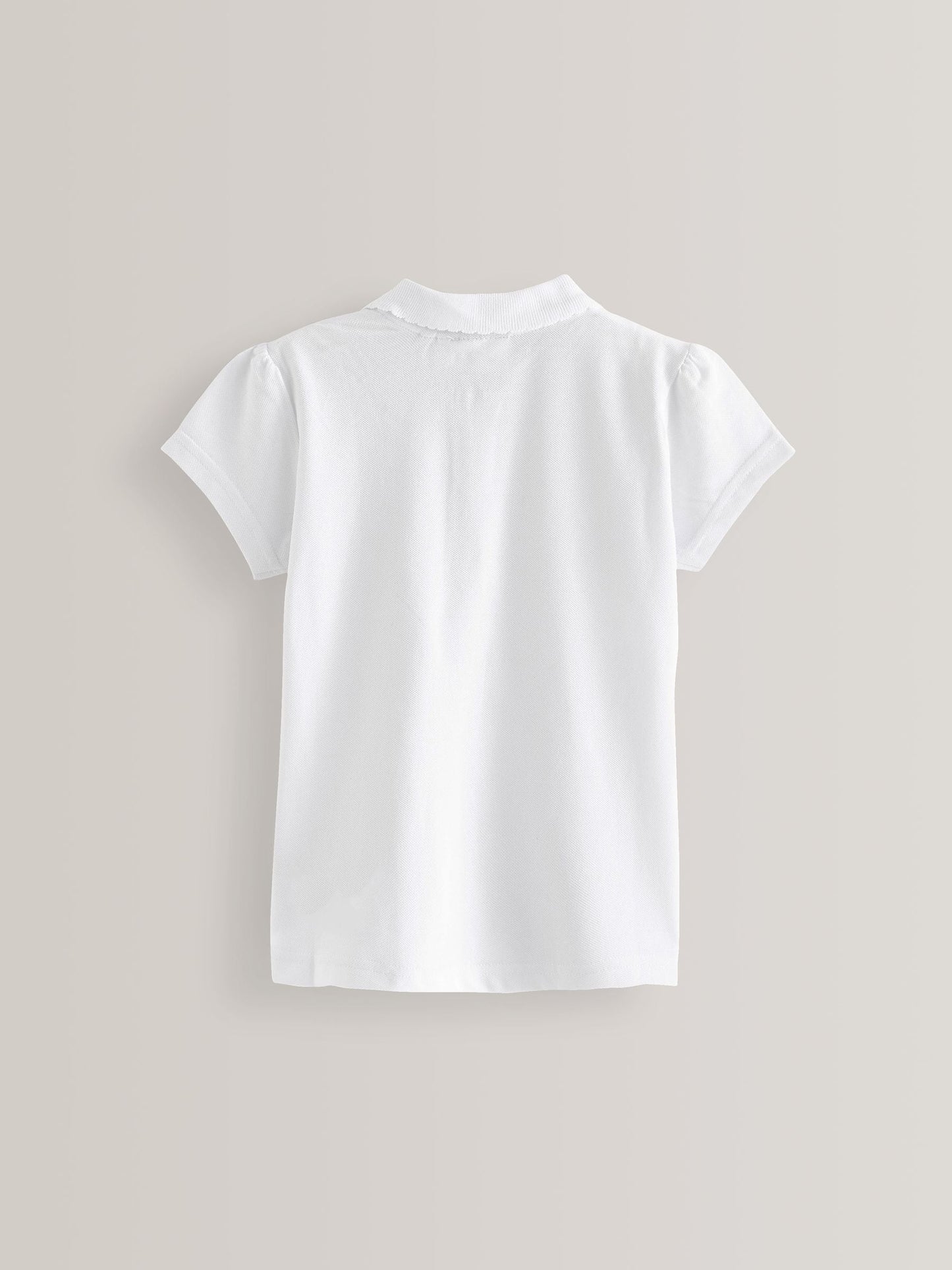 Dsiney Kidz - White Girls 2 Pack 100% Cotton Zip Polo Shirts (3-16yrs) image 2