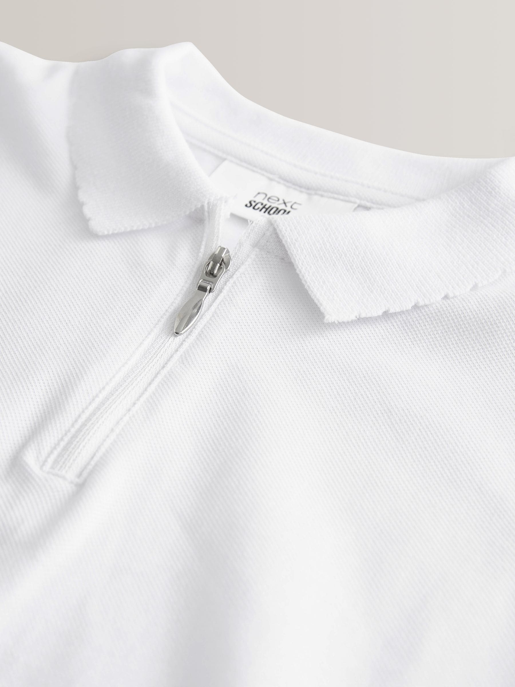 Dsiney Kidz - White Girls 2 Pack 100% Cotton Zip Polo Shirts (3-16yrs) image 3