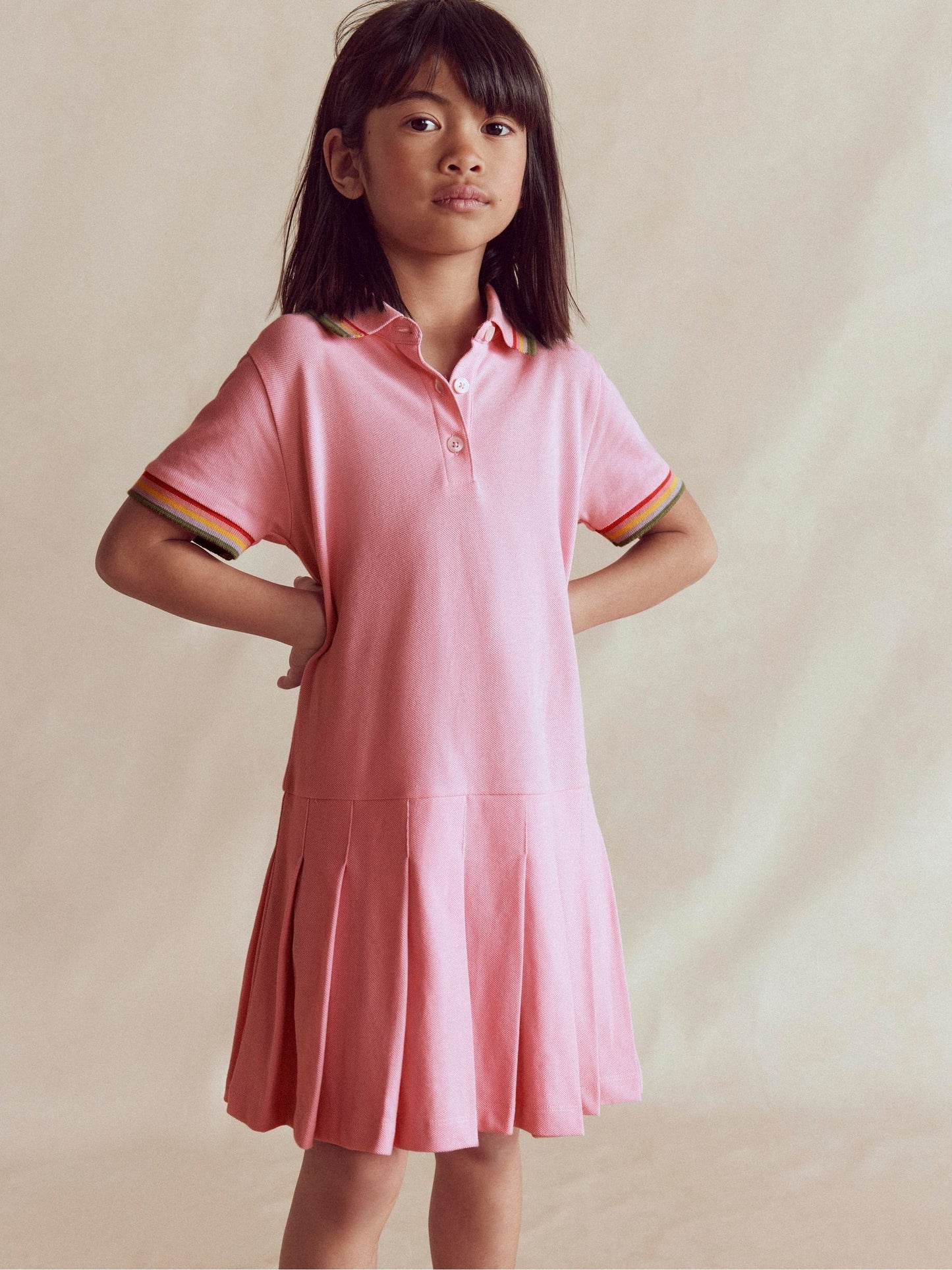 Boden Pink Pique Jersey Dress image 1