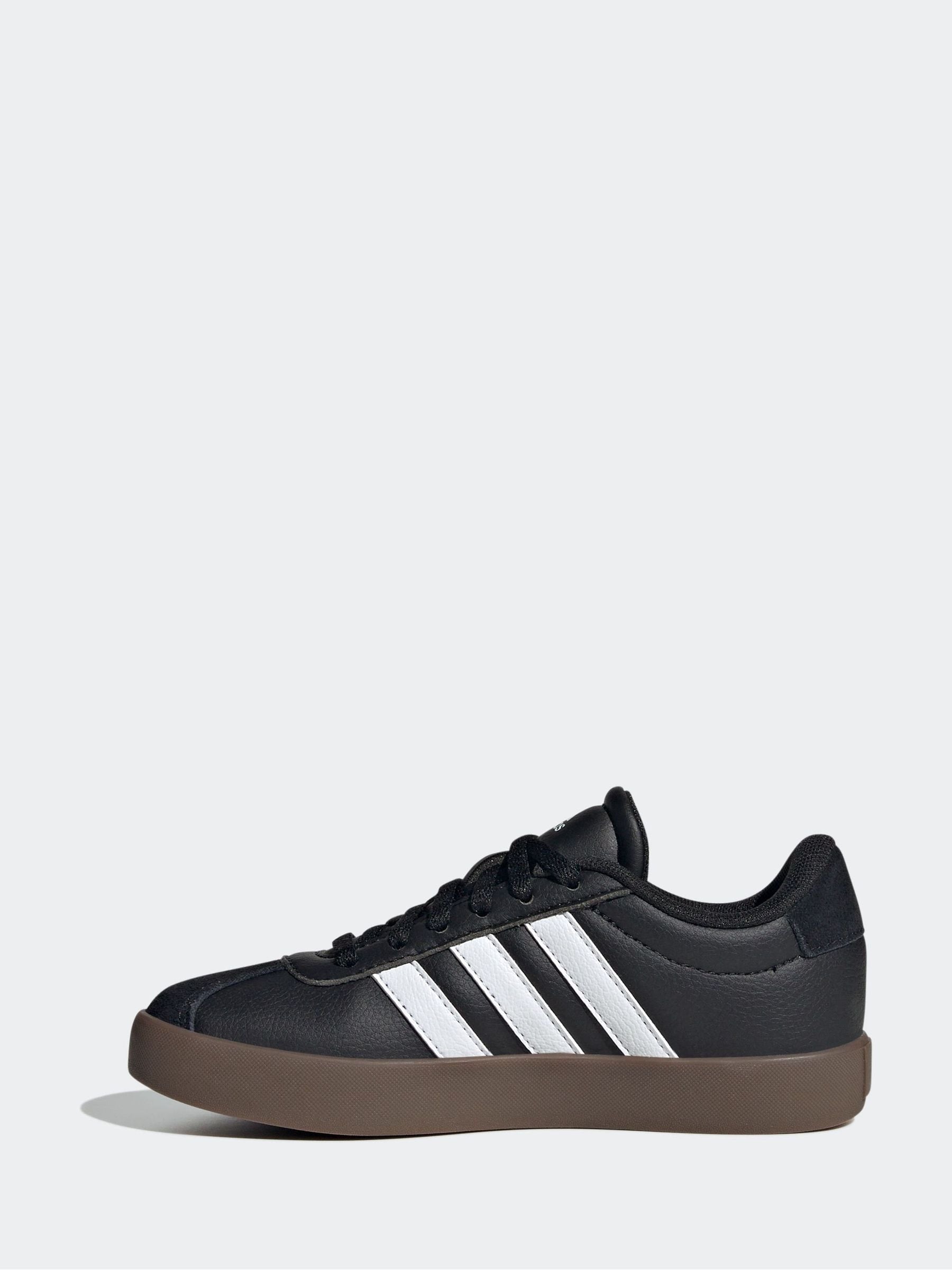 adidas Black/Tan VL Court 3.0 Trainers image 4