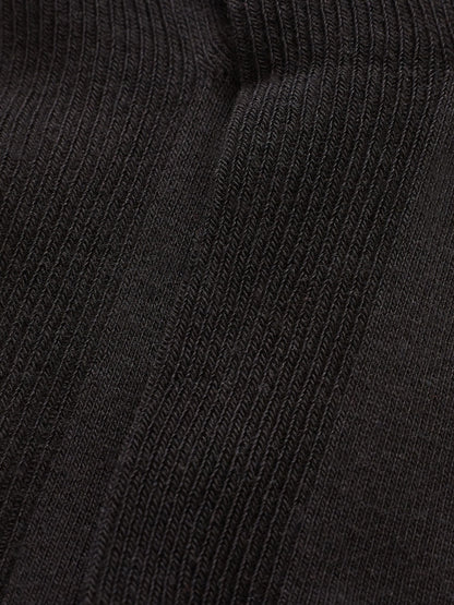 Black 2 Pack Cotton Rich Over Knee School Socks image 2