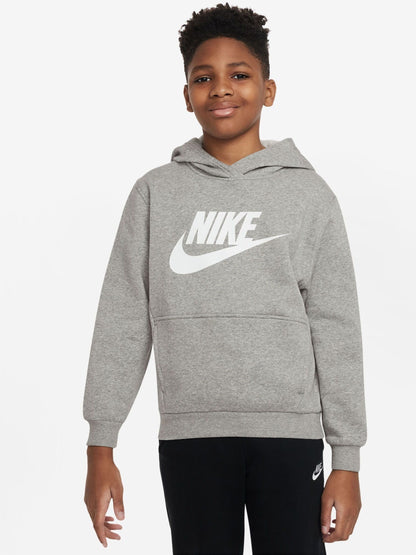 Dsiney Kidz - Nike Dark Grey Heather Club Fleece Logo Hoodie image 1