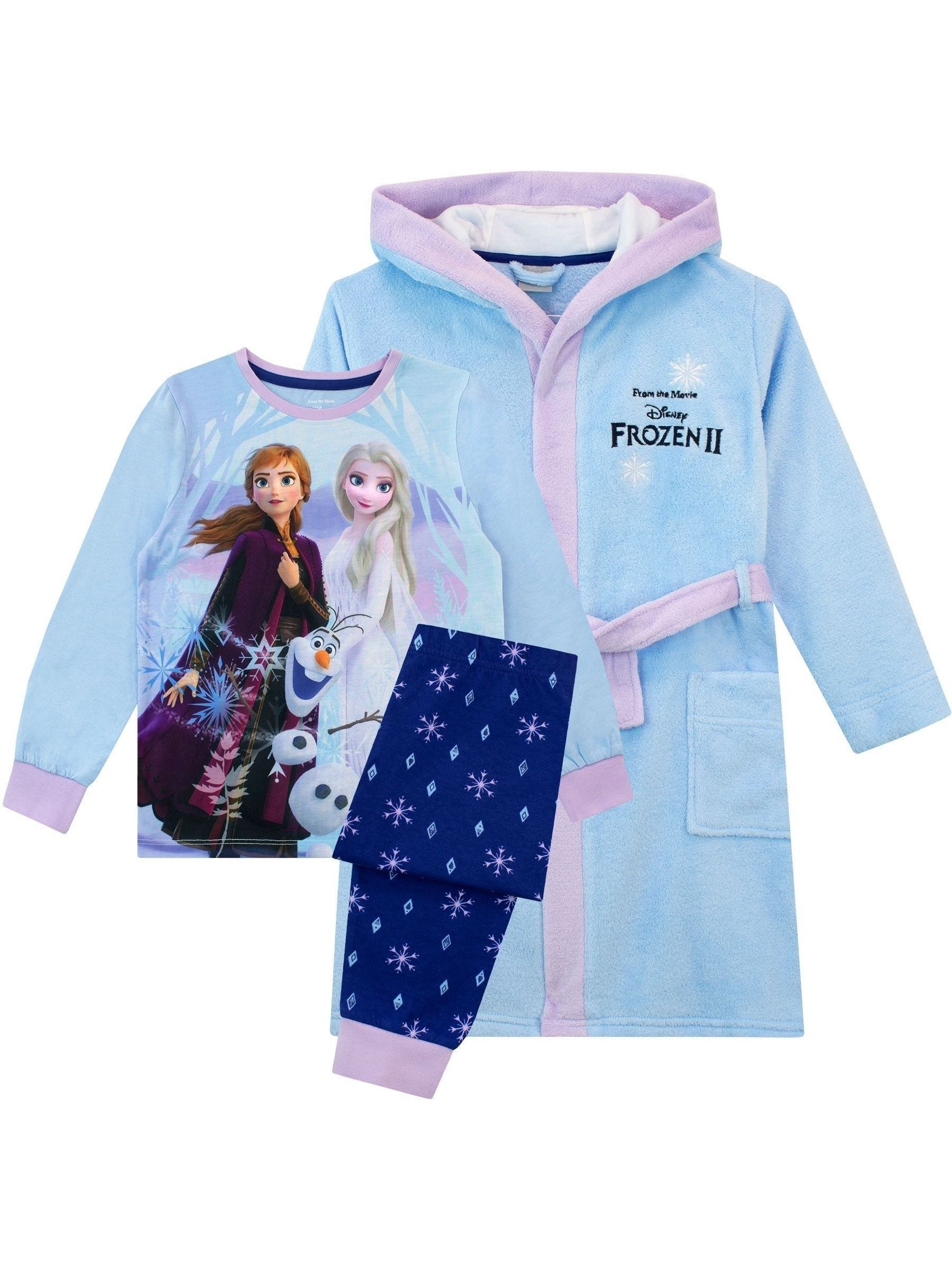 Character Blue Disney Frozen Dressing Gown And Pyjamas Set image 1