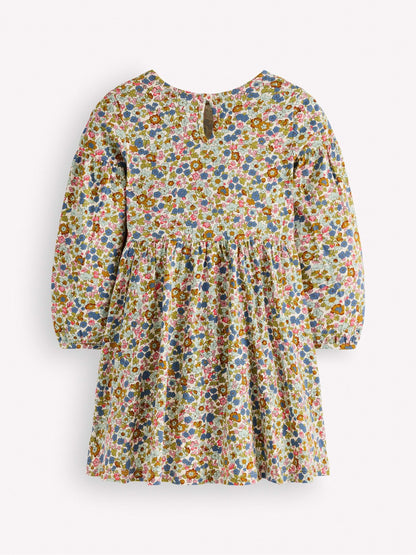 Dsiney Kidz - Boden Blue Blouson Sleeve Twirly Dress image 2