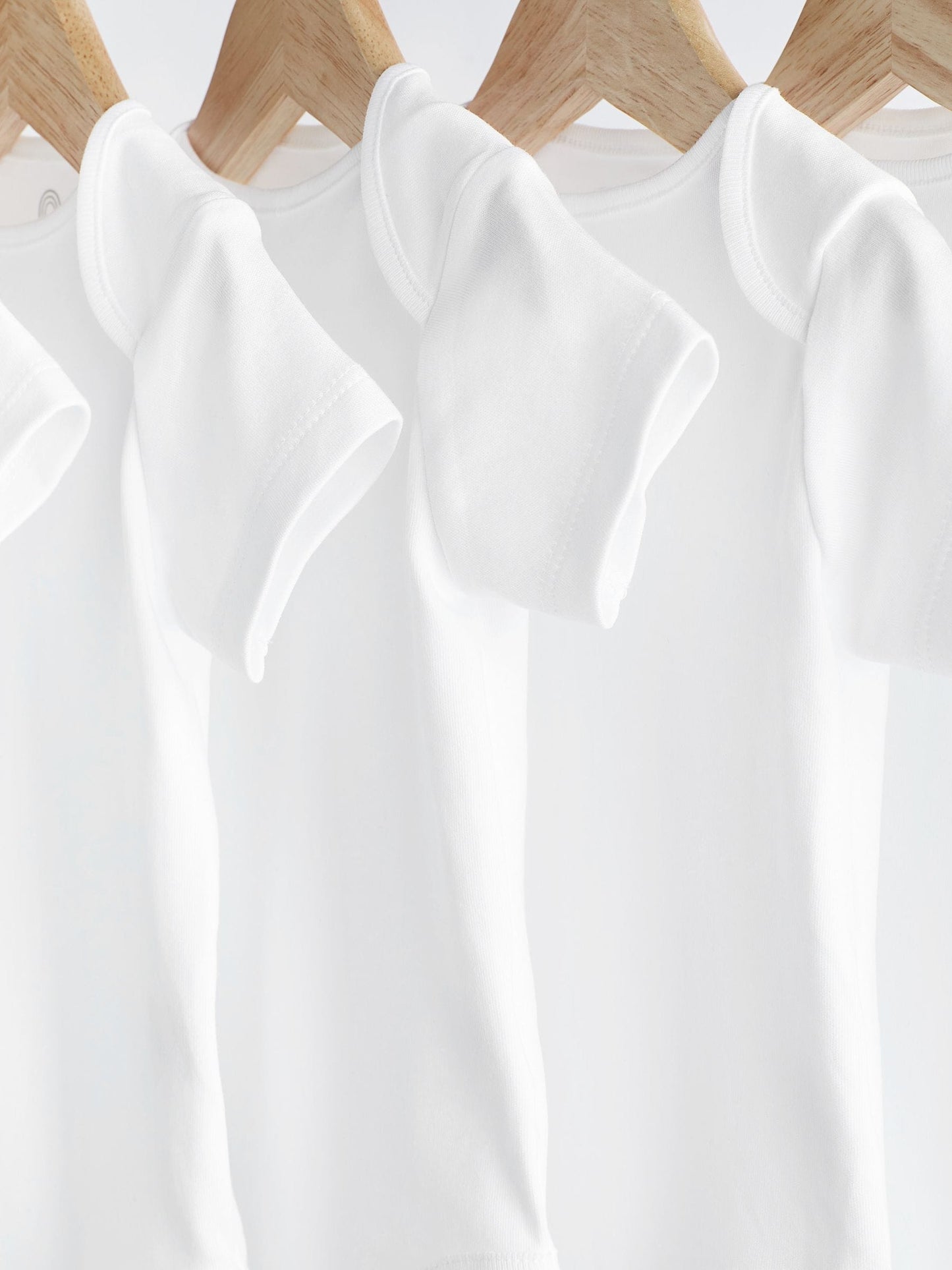 White Essential 5 Pack Short Sleeve Bodysuits image 4