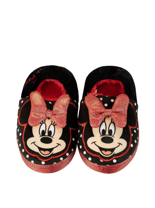 Character Black Minnie Mouse Kids Disney Slippers image 1