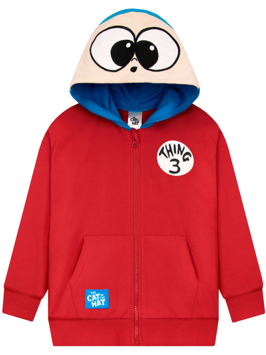 Character Red Cat In The Hat Hoodie Thing 3 - image 1