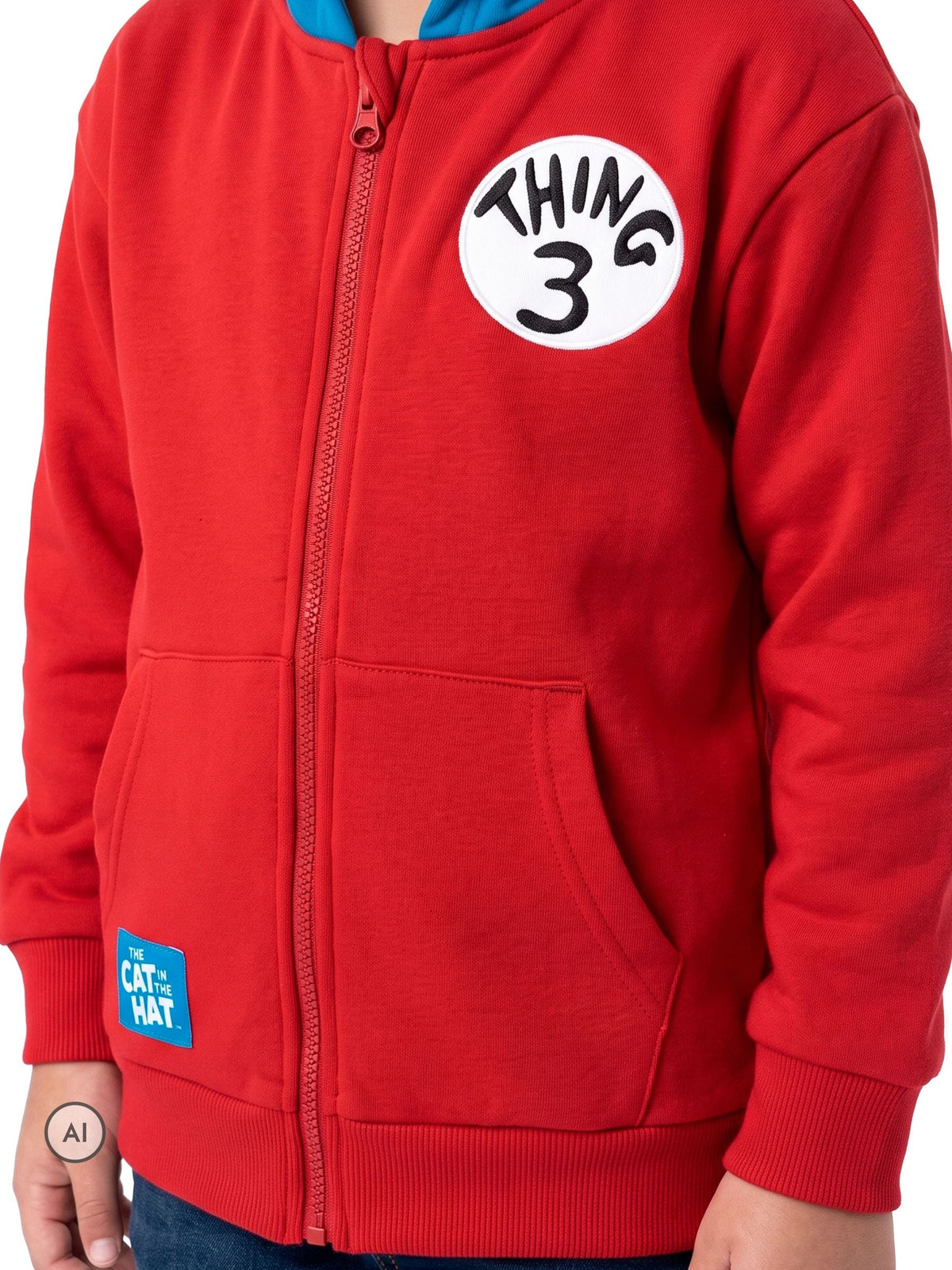 Character Red Cat In The Hat Hoodie Thing 3 - image 4
