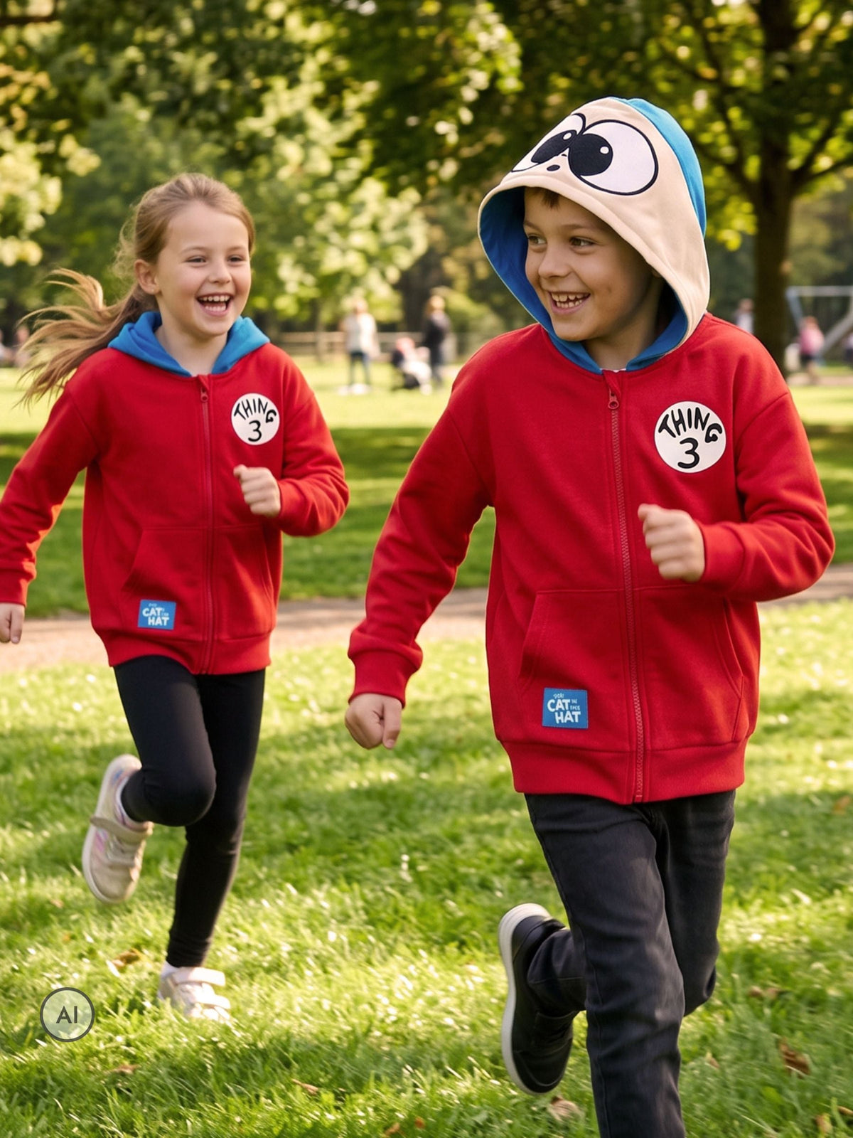 Character Red Cat In The Hat Hoodie Thing 3 - image 6