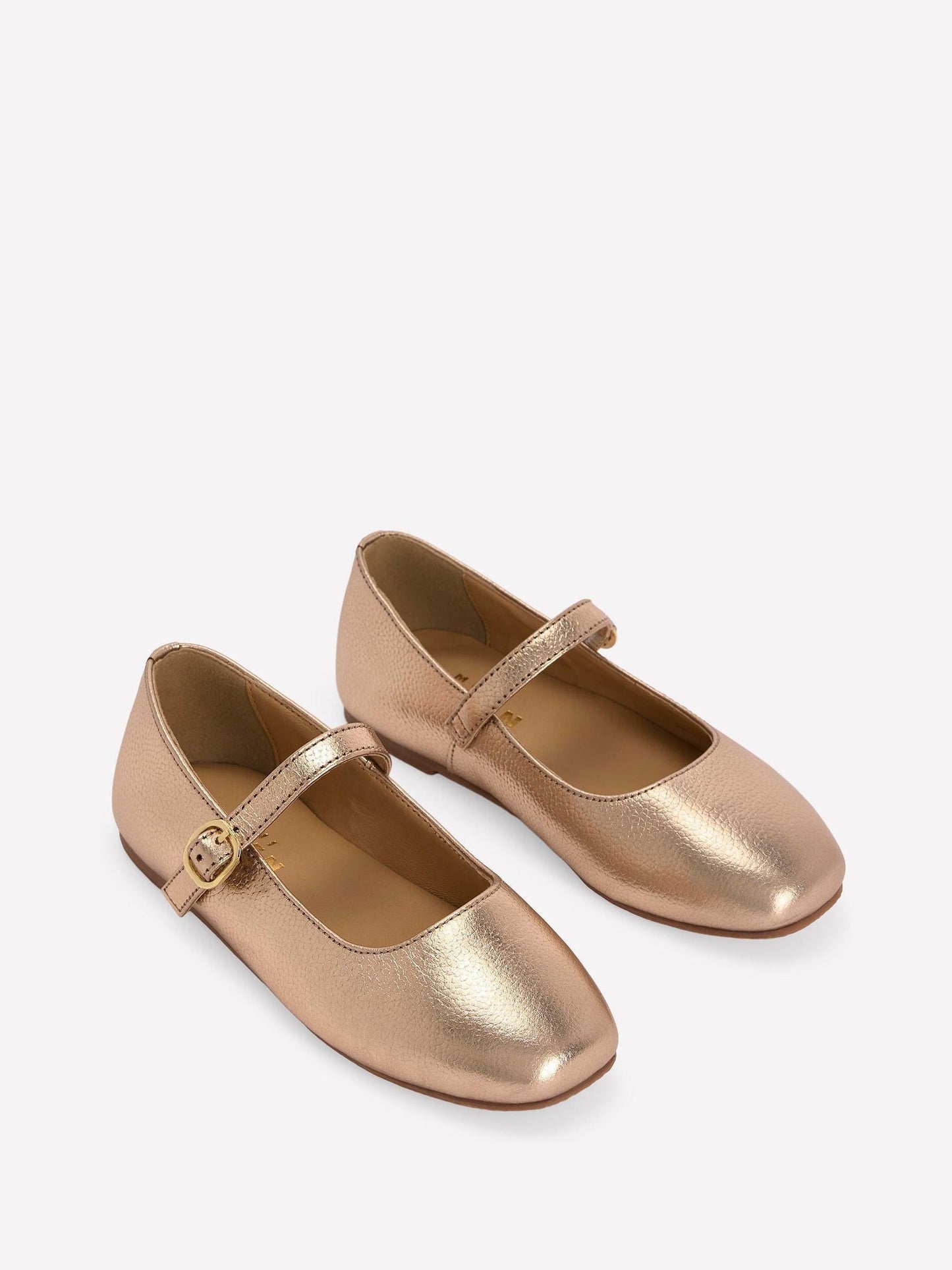 Boden Gold Square Toe Mary Janes Shoes image 2