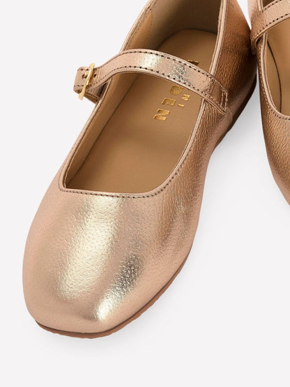 Boden Gold Square Toe Mary Janes Shoes image 3