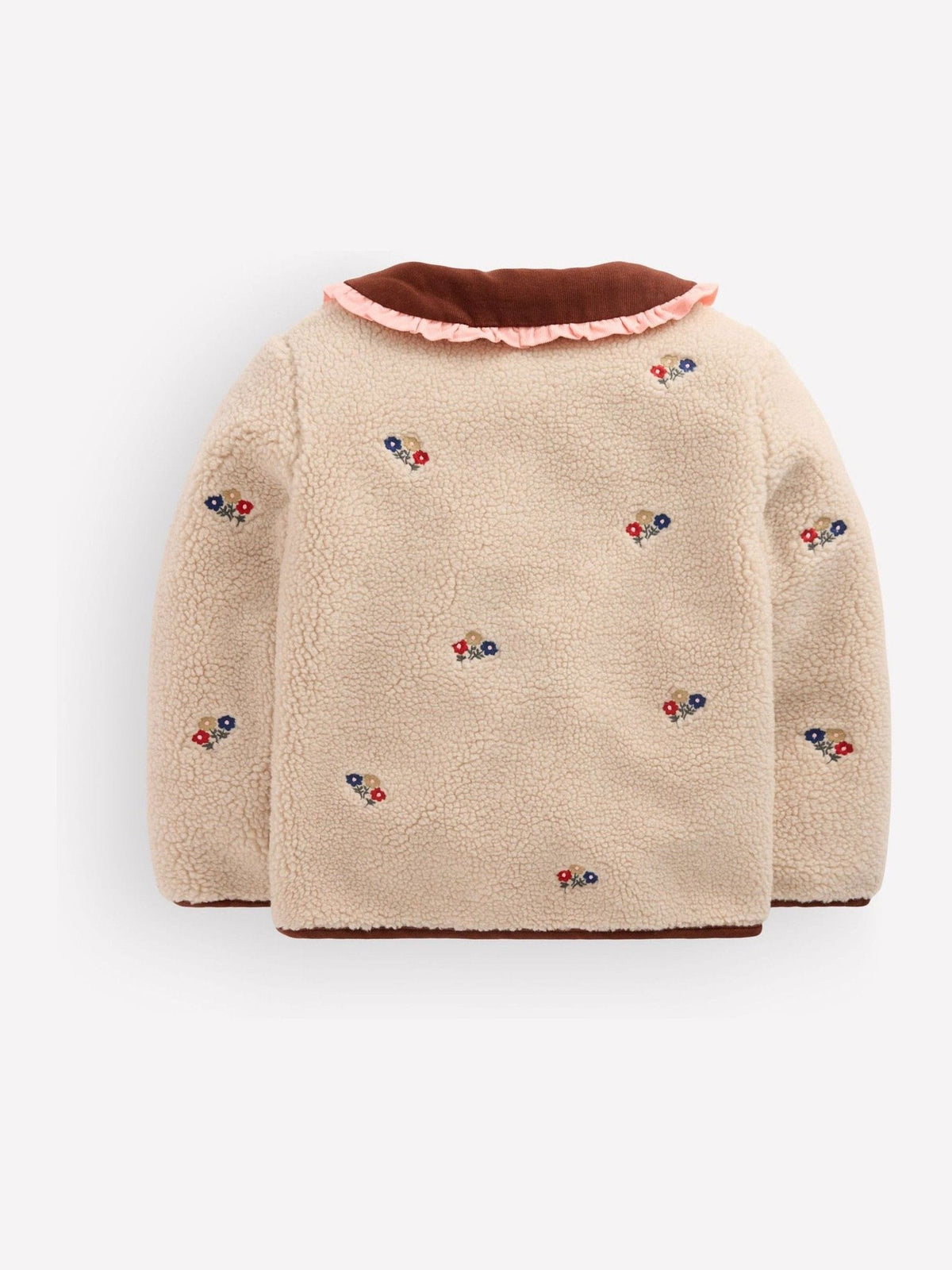 Dsiney Kidz - Boden Cream Embroidered Borg Jacket image 5