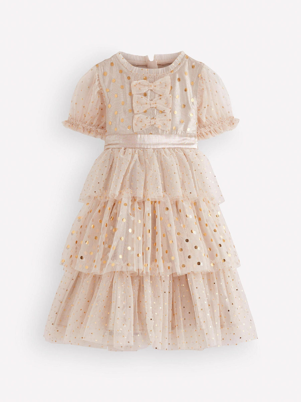 Dsiney Kidz - Boden Gold Metallic Tulle Party Dress image 1