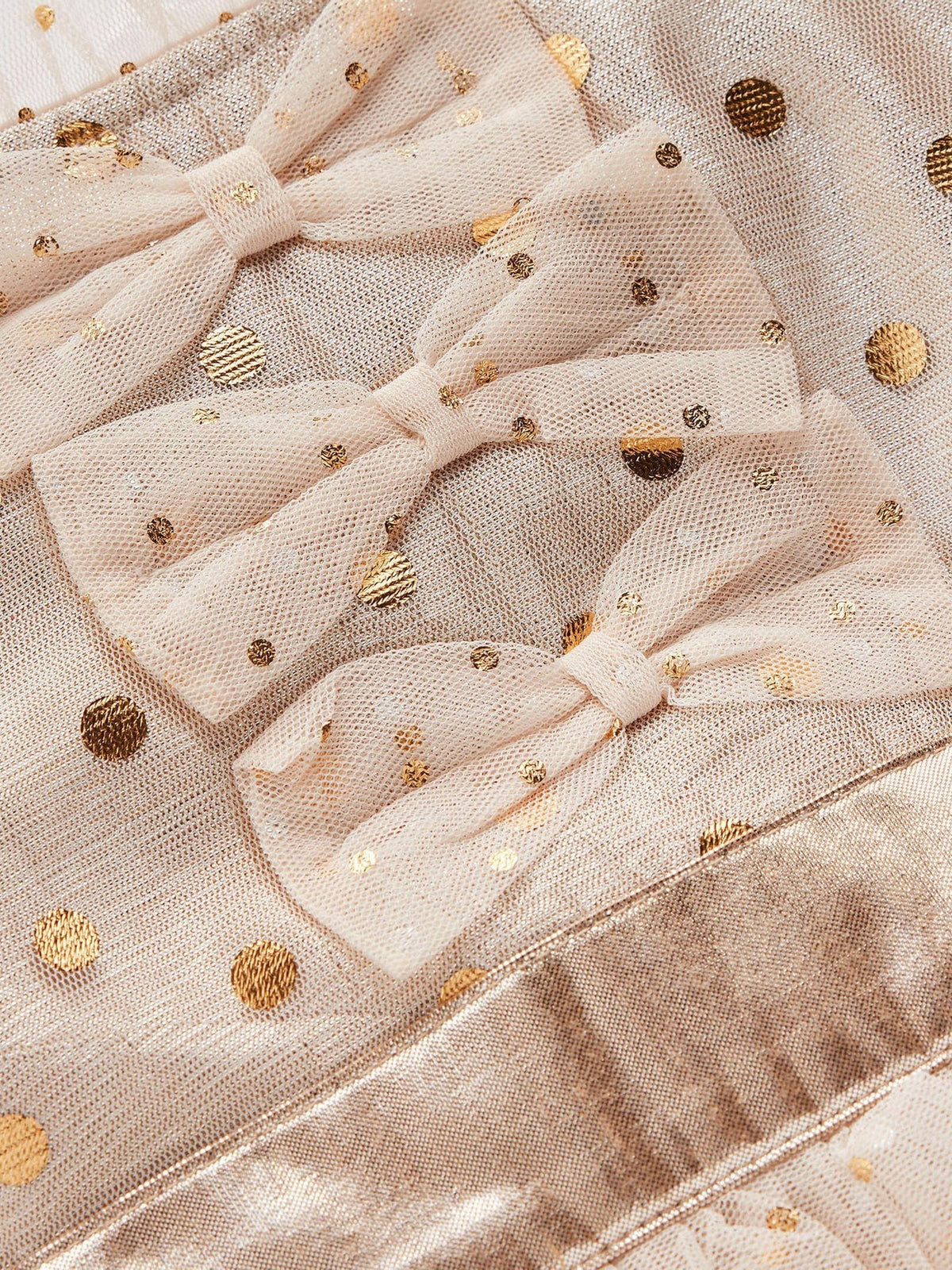 Dsiney Kidz - Boden Gold Metallic Tulle Party Dress image 3