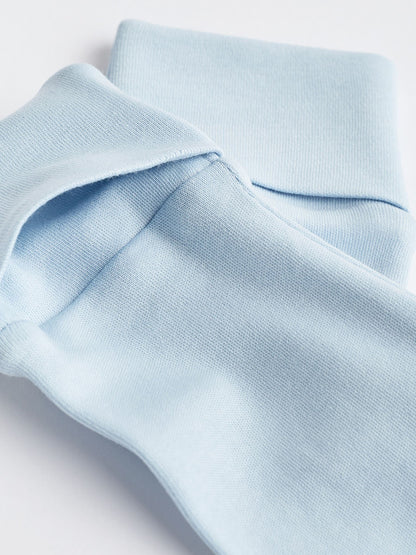 Blue/White 3 Pack Baby Sleepsuits (0-2yrs) image 5