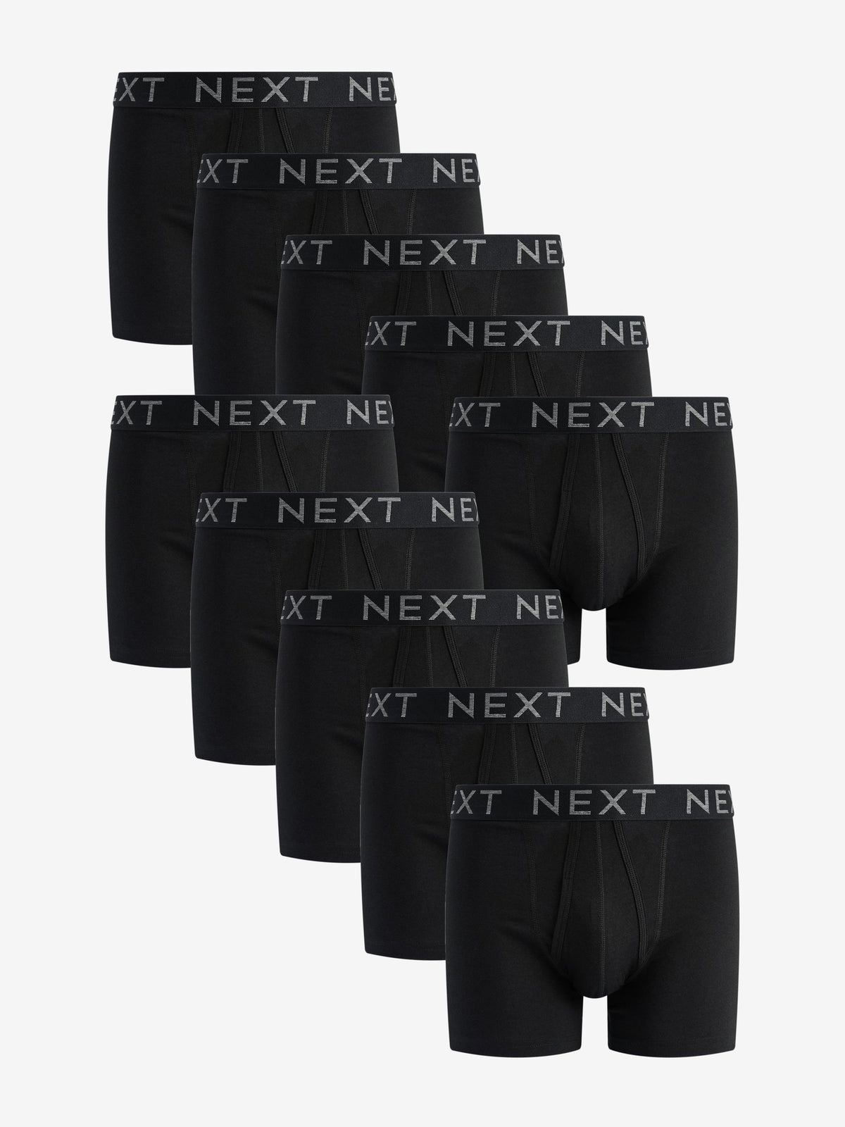 Dsiney Kidz - Black A-Front Cotton Rich Boxers 10 Pack image 1
