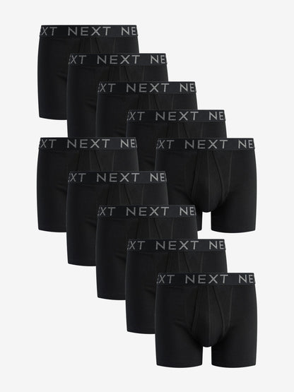 Dsiney Kidz - Black A-Front Cotton Rich Boxers 10 Pack image 1
