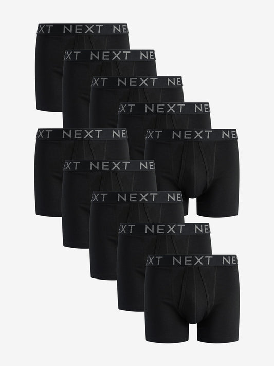 Dsiney Kidz - Black A-Front Cotton Rich Boxers 10 Pack image 1