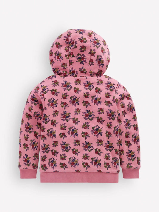 Dsiney Kidz - Boden Pink Floral Reversible Borg Hoodie image 2