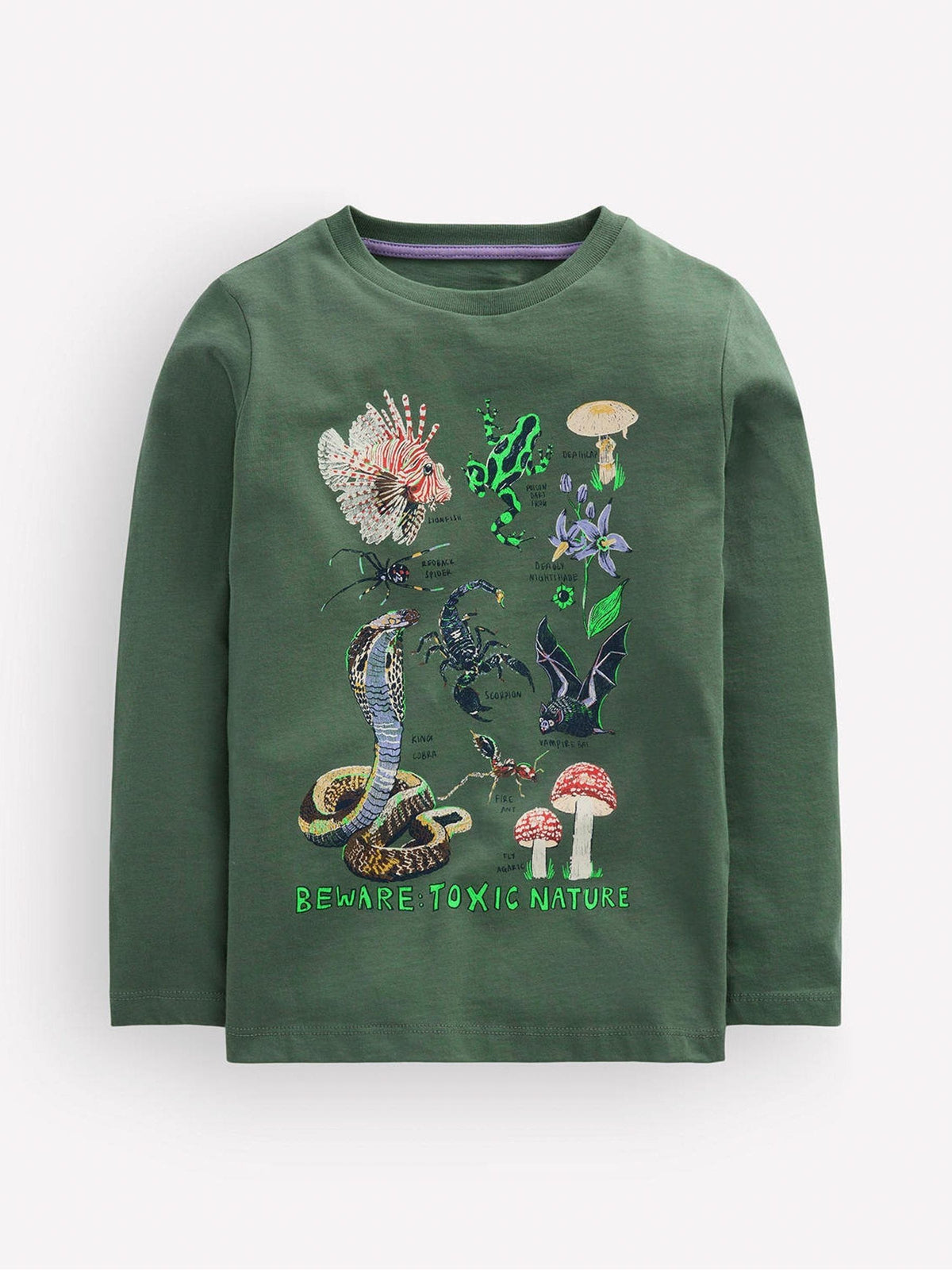 Dsiney Kidz - Boden Green Long Sleeve Glow T-Shirt image 1