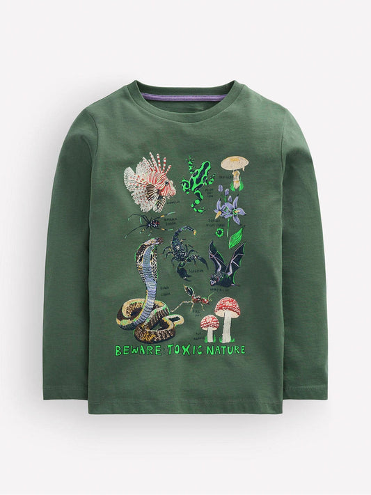 Dsiney Kidz - Boden Green Long Sleeve Glow T-Shirt image 1
