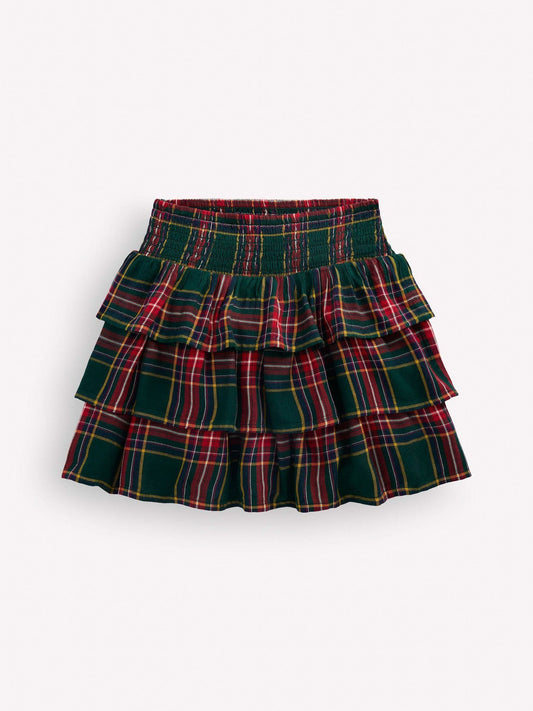 Dsiney Kidz - Boden Green Smocked Waist Ruffle Skirt image 1
