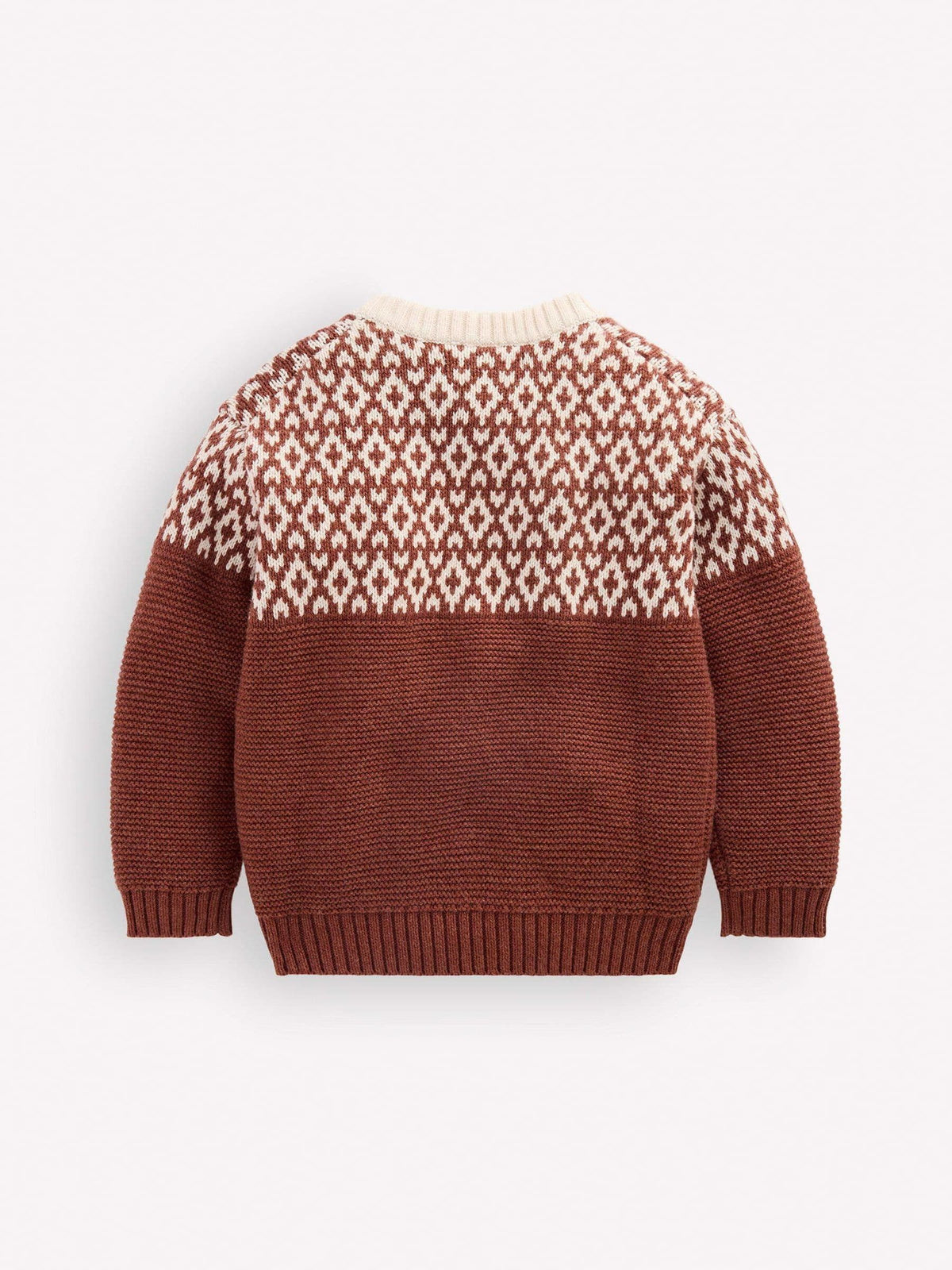 Dsiney Kidz - Boden Red Relaxed Fairisle Jumper image 2