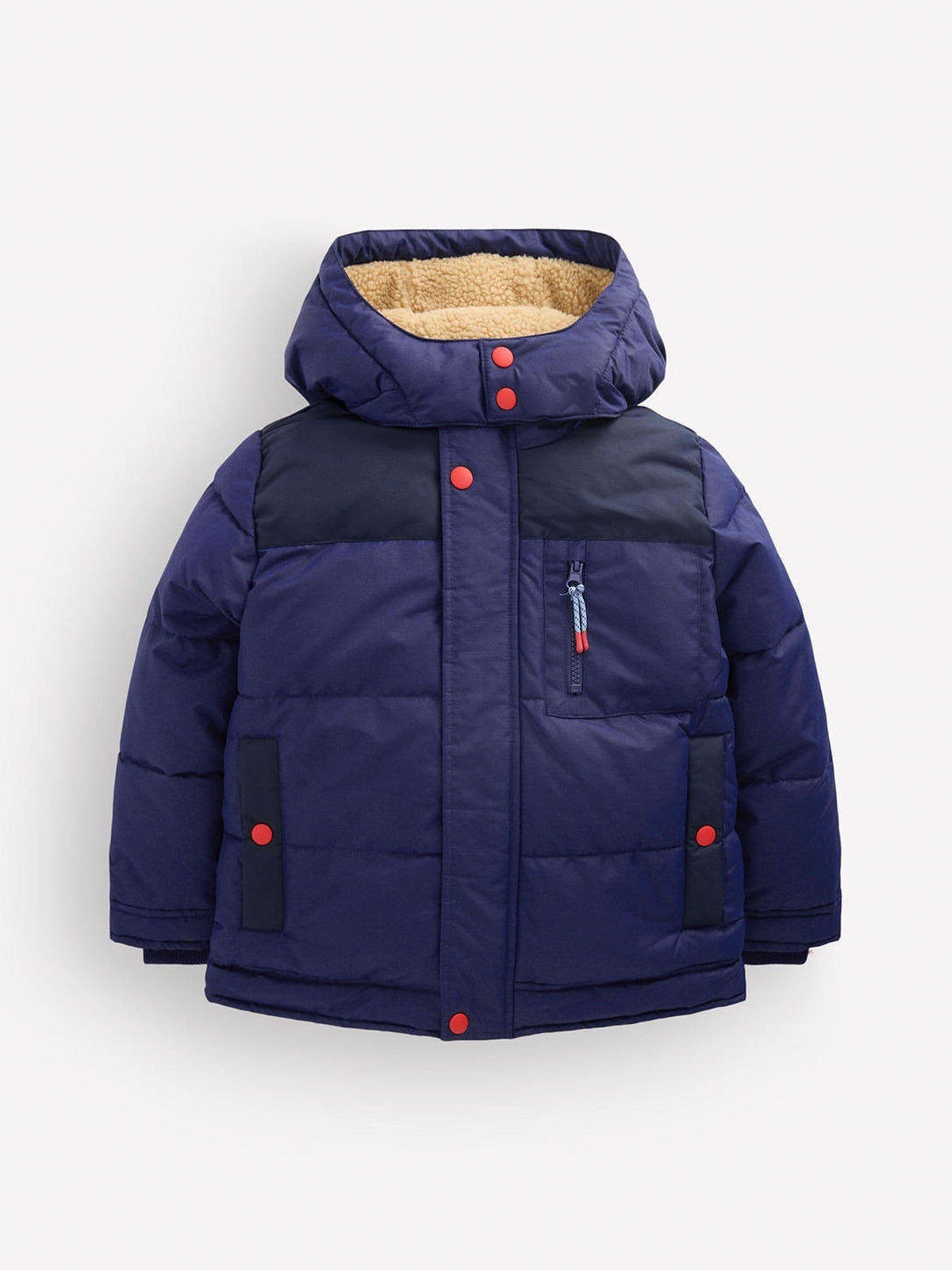 Dsiney Kidz - Boden Blue Borg Lined Puffer Coat image 1
