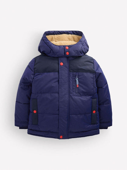 Dsiney Kidz - Boden Blue Borg Lined Puffer Coat image 1