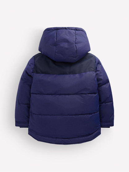 Dsiney Kidz - Boden Blue Borg Lined Puffer Coat image 2