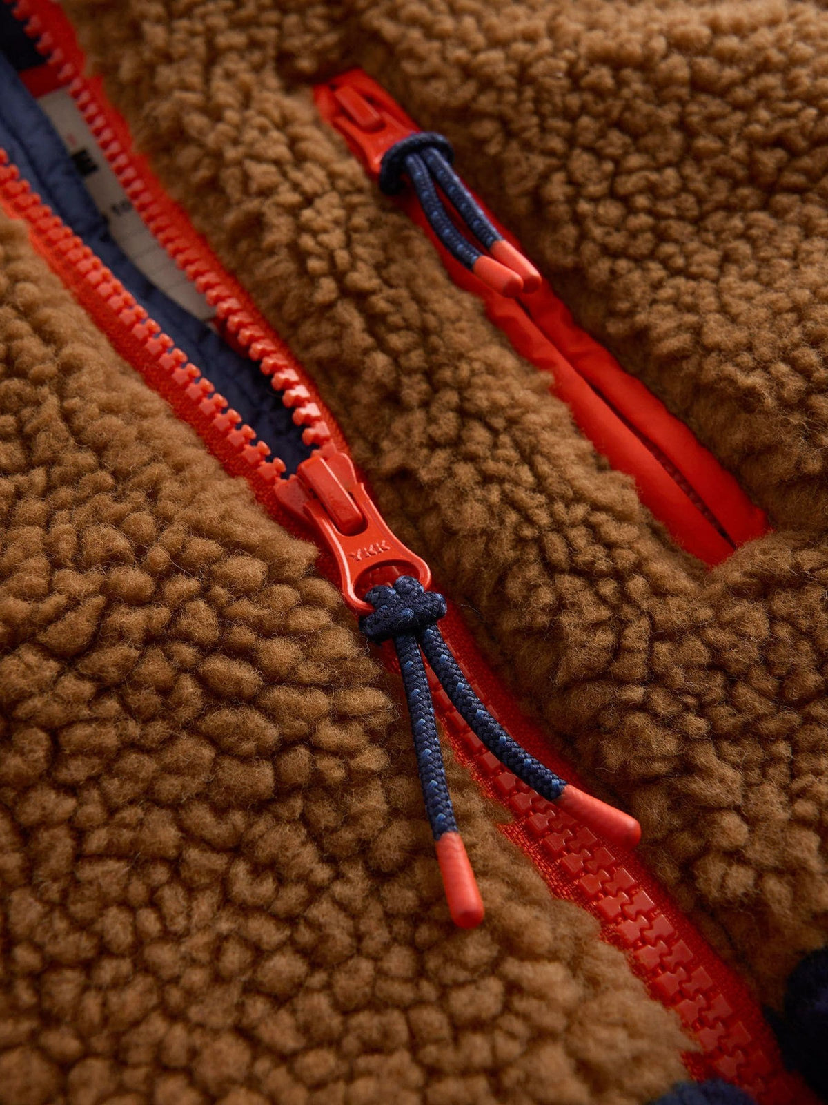 Dsiney Kidz - Boden Blue Panelled Borg Mix Jacket image 3