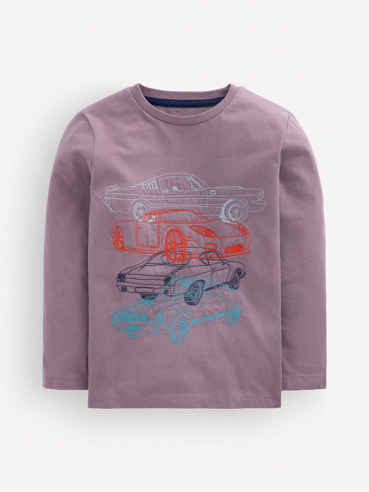 Dsiney Kidz - Boden Purple Linear Stitch T-Shirt image 1